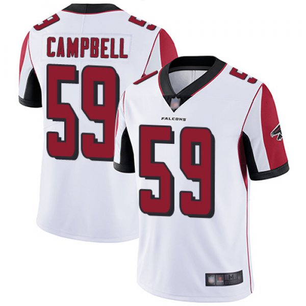 Falcons #59 De'Vondre Campbell White Men's Stitched Football Vapor Untouchable Limited Jersey