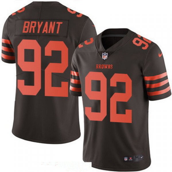 Men's Cleveland Browns #92 Desmond Bryant Brown 2016 Color Rush Stitched NFL Nike Limited Jersey