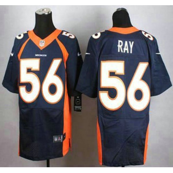Men's Denver Broncos #56 Shane Ray Navy Blue Alternate NFL Nike Elite Jersey