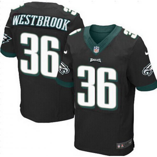 Philadelphia Eagles #36 Brian Westbrook Black Retired Player NFL Nike Elite Jersey