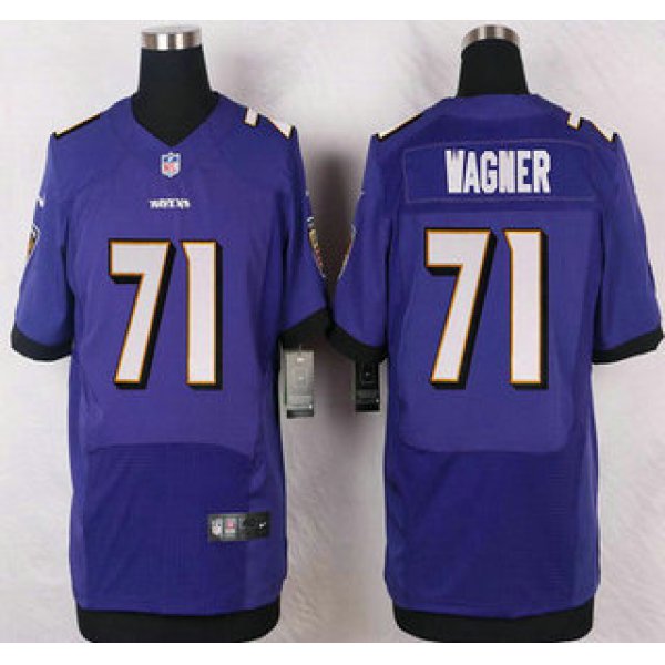 Baltimore Ravens #71 Rick Wagner Purple Team Color NFL Nike Elite Jersey