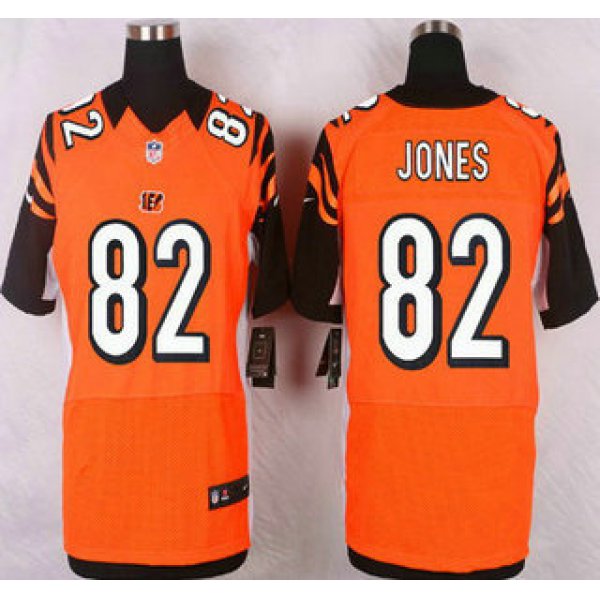 Cincinnati Bengals #82 Marvin Jones Orange Alternate NFL Nike Elite Jersey