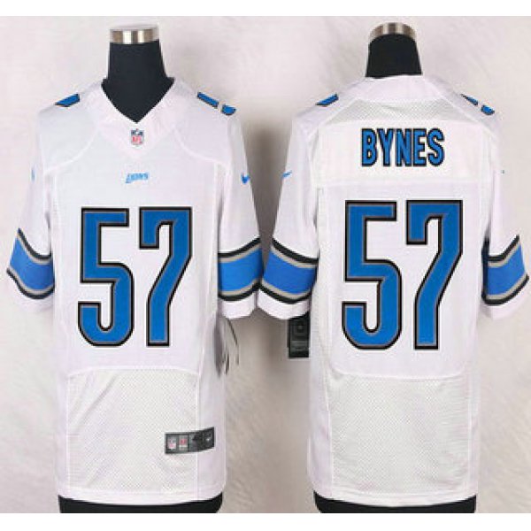 Detroit Lions #57 Josh Bynes White Road NFL Nike Elite Jersey