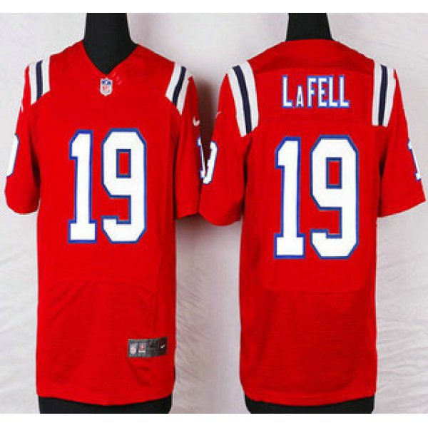 New England Patriots #19 Brandon LaFell Red Alternate NFL Nike Elite Jersey