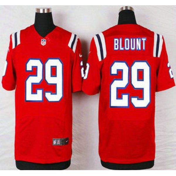 New England Patriots #29 LeGarrette Blount Red Alternate NFL Nike Elite Jersey