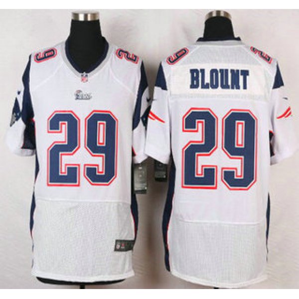 New England Patriots #29 LeGarrette Blount White Road NFL Nike Elite Jersey