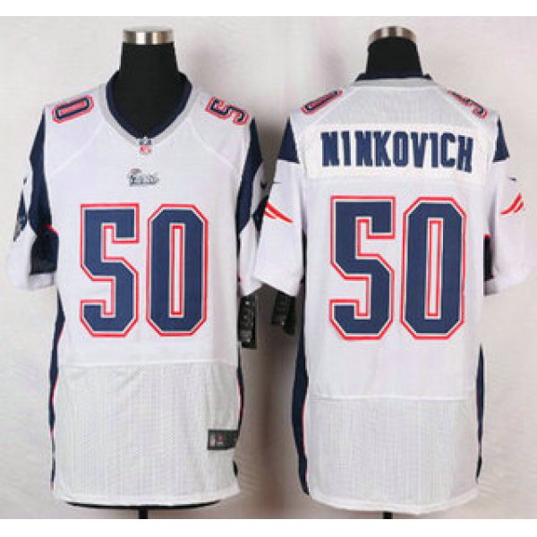 New England Patriots #50 Rob Ninkovich White Road NFL Nike Elite Jersey