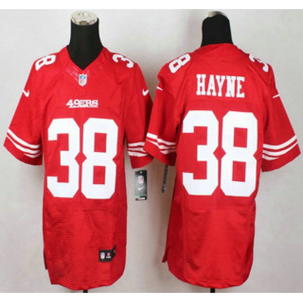 San Francisco 49ers #38 Jarryd Hayne Nike Red Elite Jersey