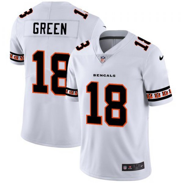 Cincinnati Bengals #18 A.J. Green Nike White Team Logo Vapor Limited NFL Jersey