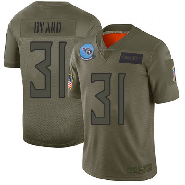 Nike Titans #31 Kevin Byard Camo Men's Stitched NFL Limited 2019 Salute To Service Jersey