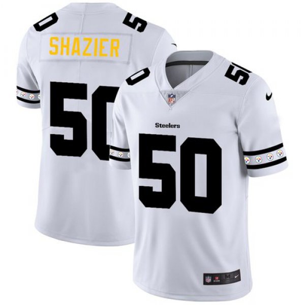 Pittsburgh Steelers #50 Ryan Shazier Nike White Team Logo Vapor Limited NFL Jersey