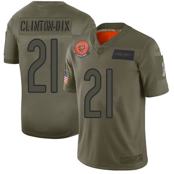 Nike Bears #21 Ha Ha Clinton-Dix Camo Men's Stitched NFL Limited 2019 Salute To Service Jersey