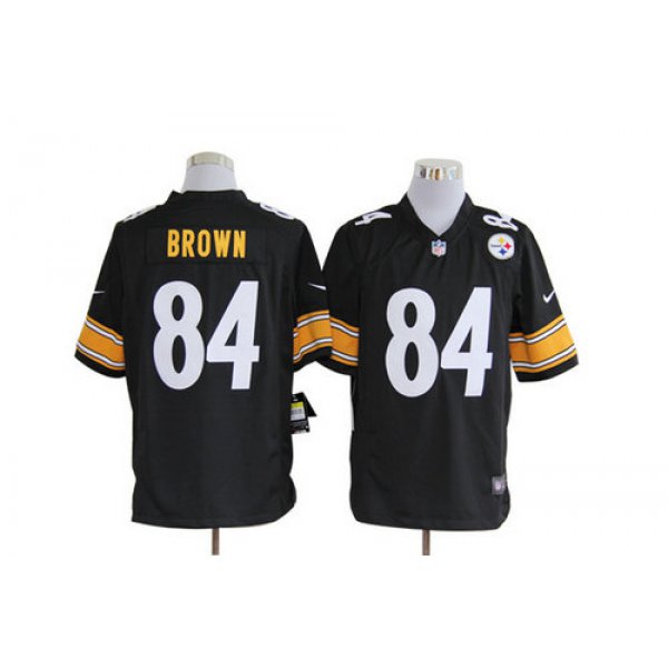 Nike Pittsburgh Steelers #84 Antonio Brown Black Game Jersey