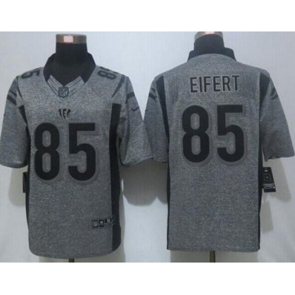 Men's Cincinnati Bengals #85 Tyler Eifert Nike Gray Gridiron 2015 NFL Gray Limited Jersey