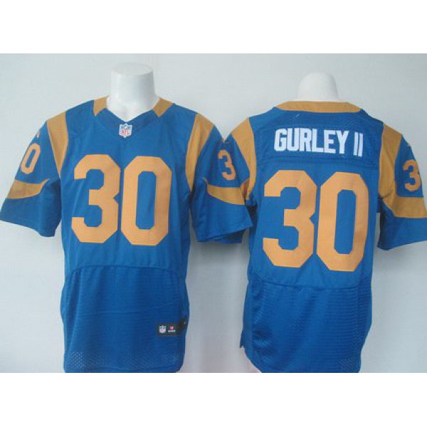 Men's St. Louis Rams #30 Todd Gurley II Royal Blue Alternate NFL Nike Elite Jersey