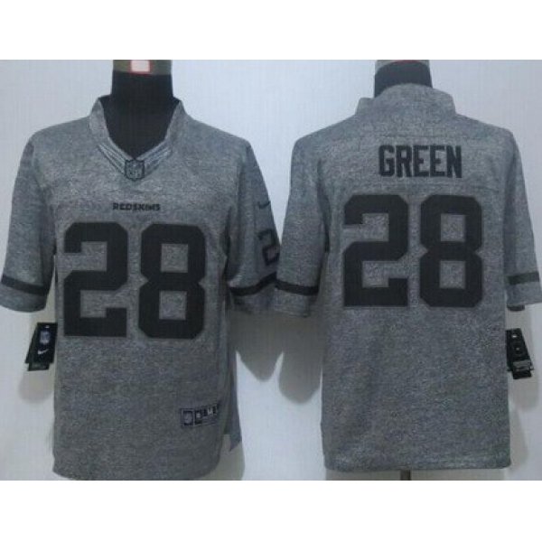 Men's Washington Redskins #28 Darrell Green Nike Gray Gridiron 2015 NFL Gray Limited Jersey