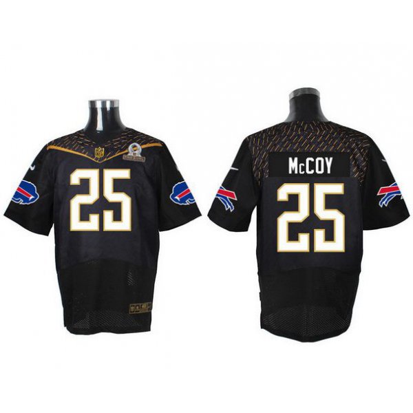 Men's Buffalo Bills #25 LeSean McCoy Black 2016 Pro Bowl Nike Elite Jersey