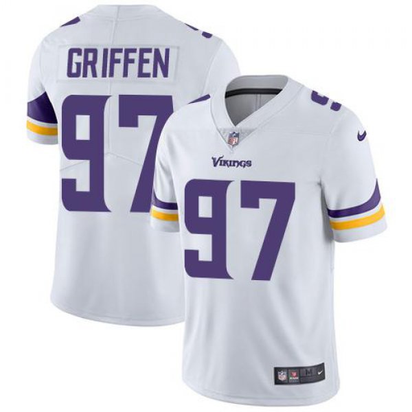 Nike Minnesota Vikings #97 Everson Griffen White Men's Stitched NFL Vapor Untouchable Limited Jersey