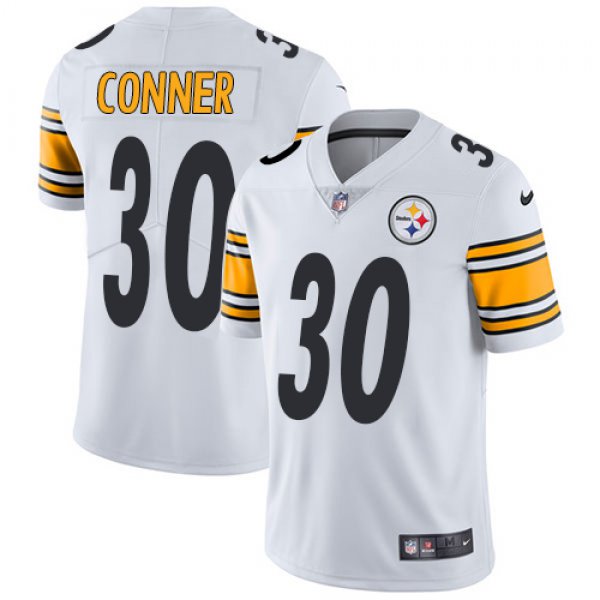 Nike Pittsburgh Steelers #30 James Conner White Men's Stitched NFL Vapor Untouchable Limited Jersey