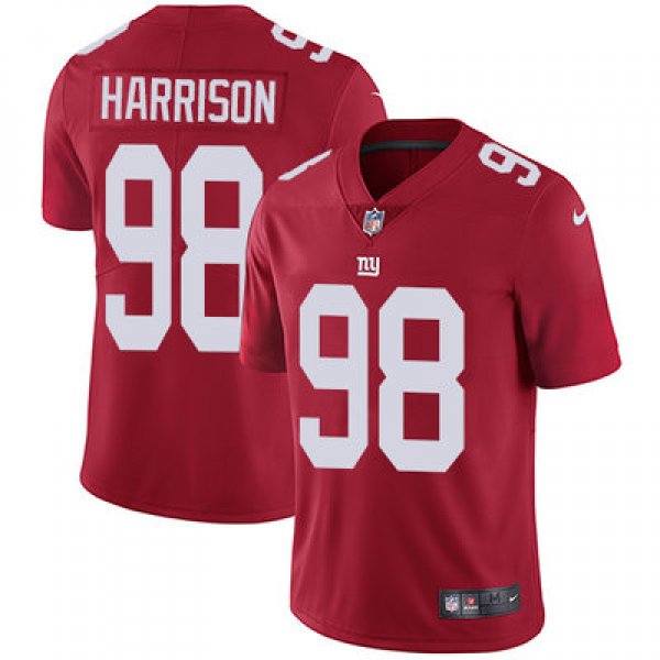 Nike New York Giants #98 Damon Harrison Red Alternate Men's Stitched NFL Vapor Untouchable Limited Jersey