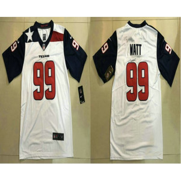 Men's Houston Texans #99 J.J. Watt White 2018 Vapor Untouchable Stitched NFL Nike Limited Jersey