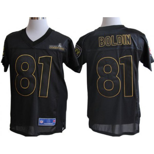 Nike Baltimore Ravens #81 Anquan Boldin Super Bowl XLVII Champions Black Elite Jersey