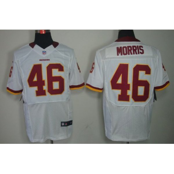 Nike Washington Redskins #46 Alfred Morris White Elite Jersey