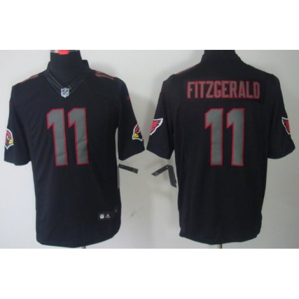 Nike Arizona Cardinals #11 Larry Fitzgerald Black Impact Limited Jersey