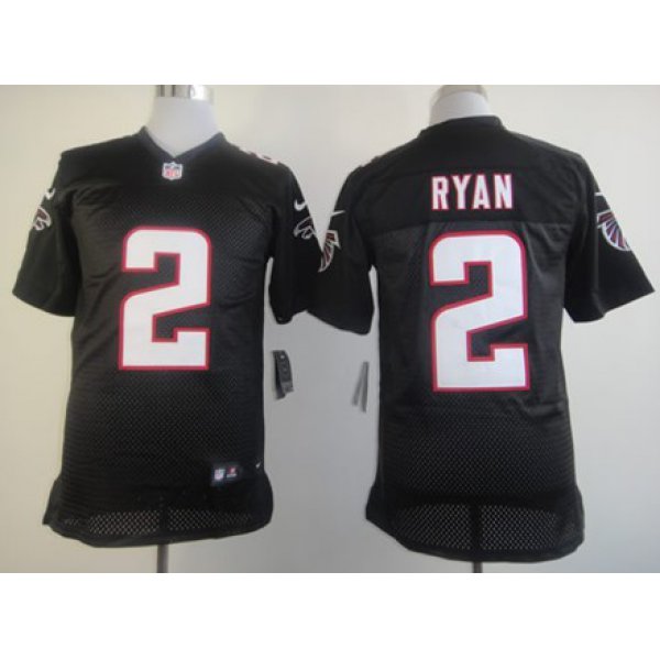 Nike Atlanta Falcons #2 Matt Ryan Black Elite Jersey