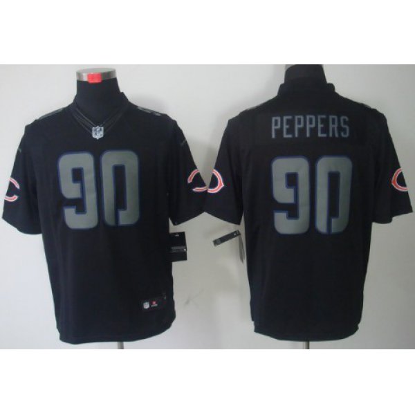 Nike Chicago Bears #90 Julius Peppers Black Impact Limited Jersey