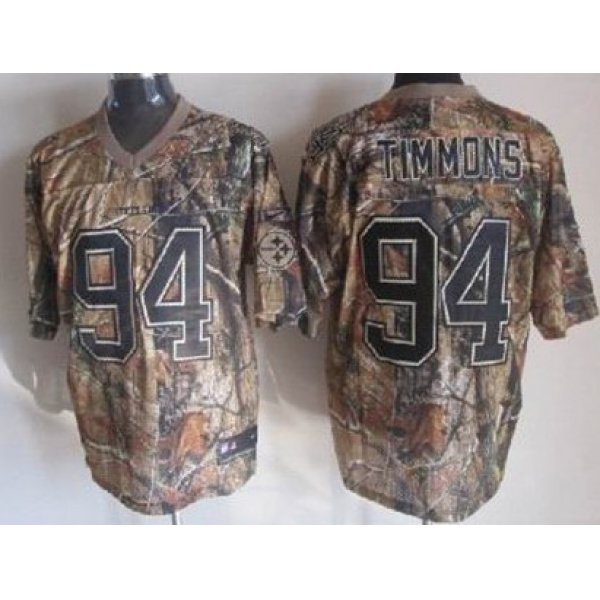 Nike Pittsburgh Steelers #94 Lawrence Timmons Realtree Camo Elite Jersey