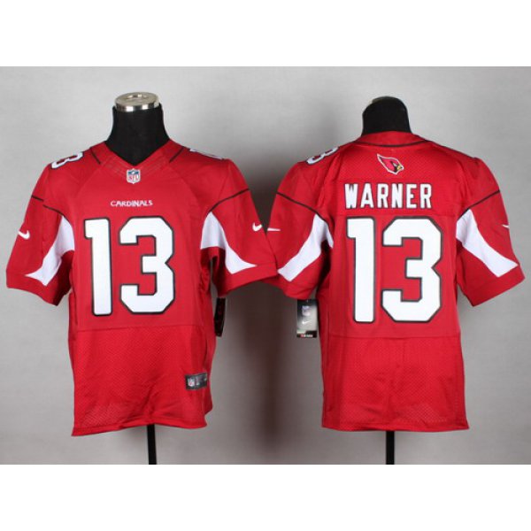 Nike Arizona Cardinals #13 Kurt Warner Red Elite Jersey