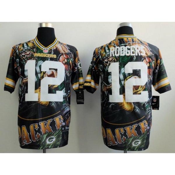Nike Green Bay Packers #12 Aaron Rodgers 2014 Fanatic Fashion Elite Jersey