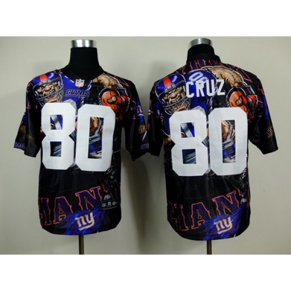 Nike New York Giants #80 Victor Cruz 2014 Fanatic Fashion Elite Jersey