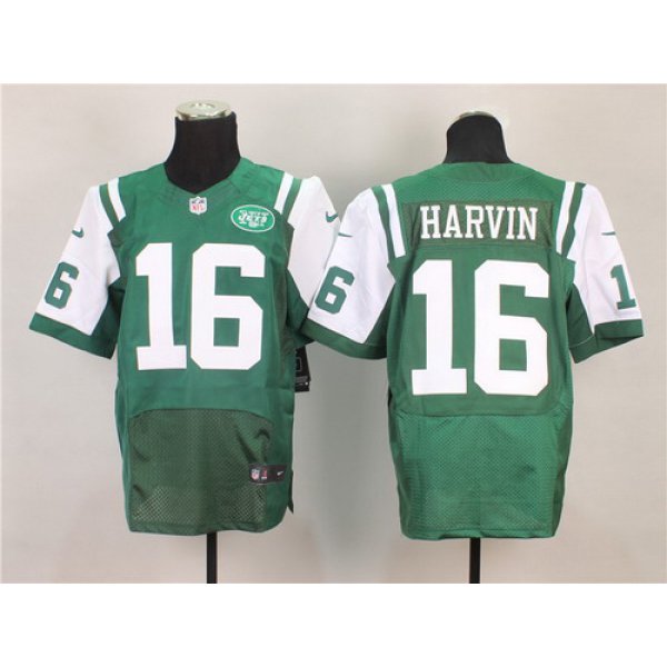 Nike New York Jets #16 Percy Harvin Green Elite Jersey
