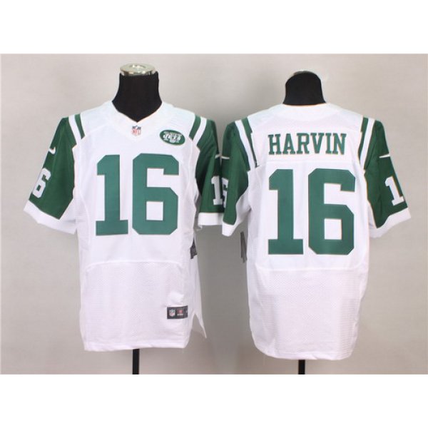 Nike New York Jets #16 Percy Harvin White Elite Jersey