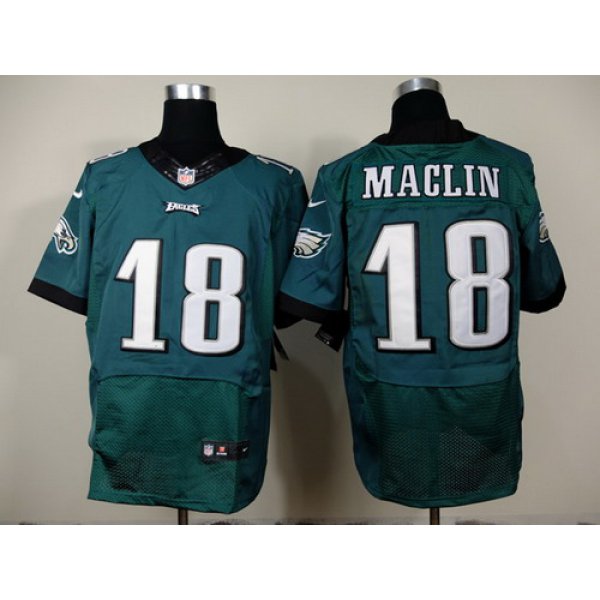 Nike Philadelphia Eagles #18 Jeremy Maclin 2014 Dark Green Elite Jersey