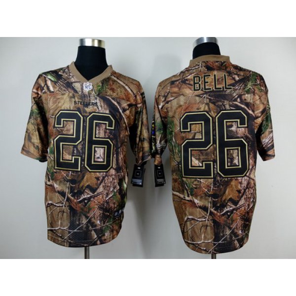Nike Pittsburgh Steelers #26 LeVeon Bell Realtree Camo Elite Jersey