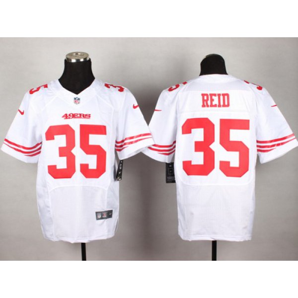Nike San Francisco 49ers #35 Eric Reid White Elite Jersey