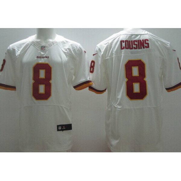 Nike Washington Redskins #8 Kirk Cousins 2013 White Elite Jersey