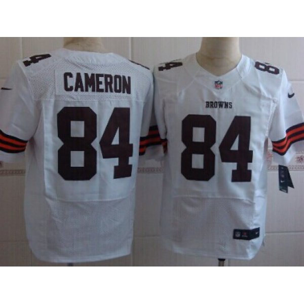 Nike Cleveland Browns #84 Jordan Cameron White Elite Jersey