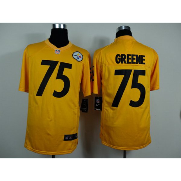 Nike Pittsburgh Steelers #75 Joe Greene Yellow Game Jersey