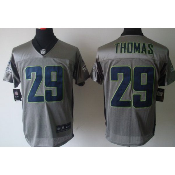 Nike Seattle Seahawks #29 Earl Thomas Gray Shadow Elite Jersey