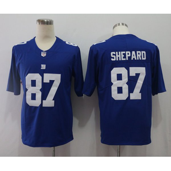 Nike Giants 87 Sterling Shepard Royal Vapor Untouchable Limited Jersey