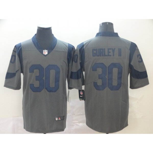 Nike Rams 30 Todd Gurley II Gray Inverted Legend Limited Jersey