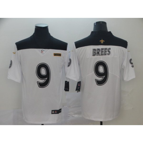 Nike Saints 9 Drew Brees White City Edition Vapor Untouchable Limited Jersey