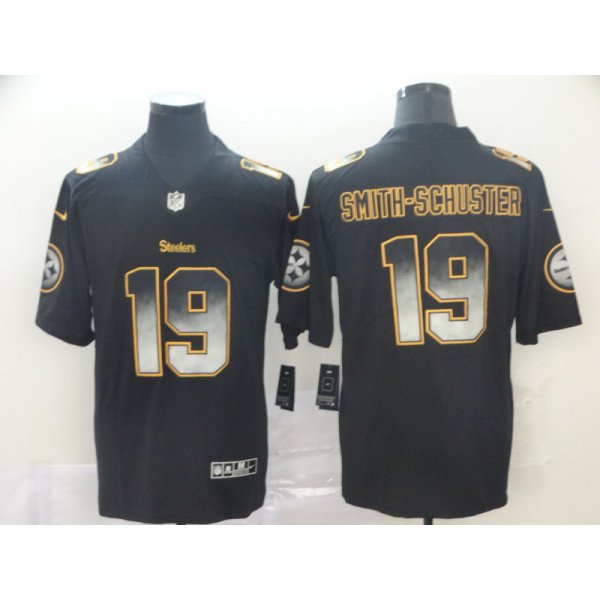 Nike Steelers 19 JuJu Smith-Schuster Black Arch Smoke Vapor Untouchable Limited Jersey