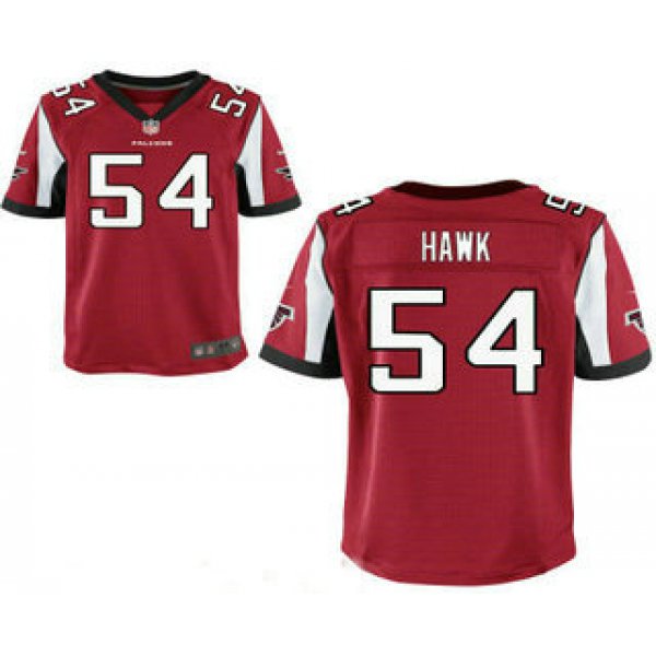 Men's Atlanta Falcons #54 A. J. Hawk Red Team Color Stitched NFL Nike Elite Jersey