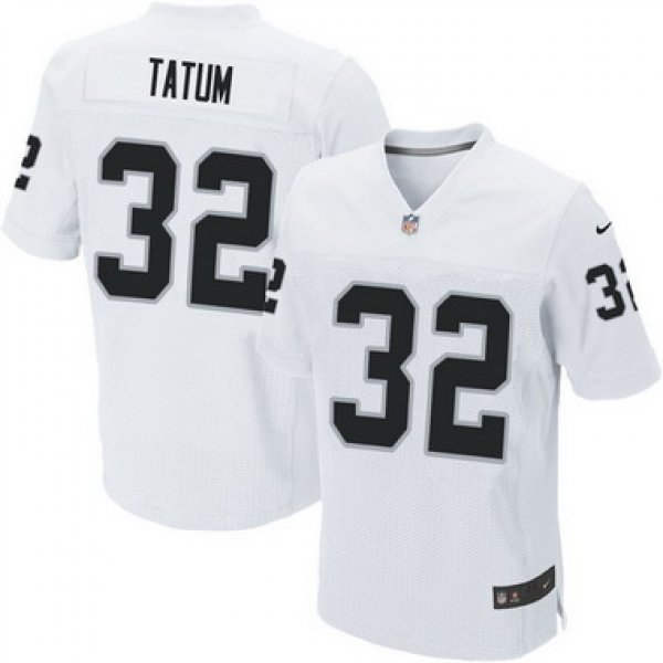 Men's Oakland Raiders #32 Jack Tatum White Retired Player NFL Nike Elite Jersey