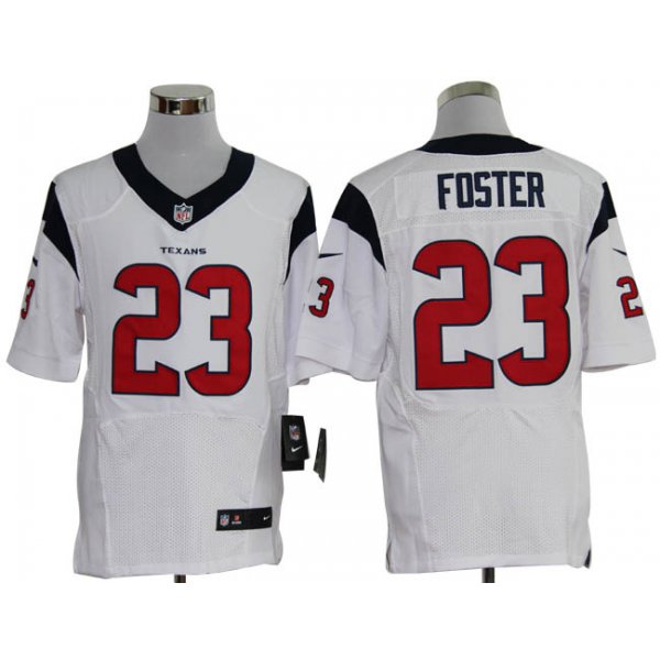 Size 60 4XL-Arian Foster Houston Texans #23 White Stitched Nike Elite NFL Jerseys